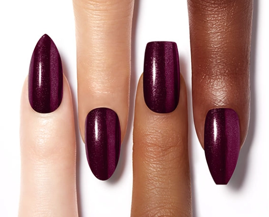 how to apply black cherry gel polish