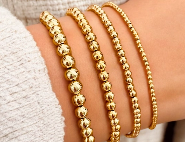 stacking gold bracelets