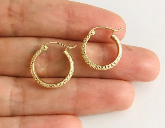 how to buy real gold hoops