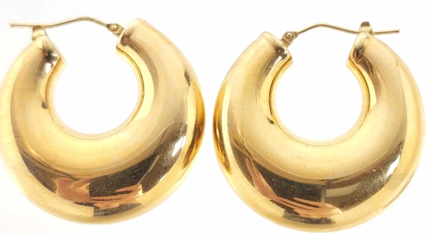 14k gold hoop earrings