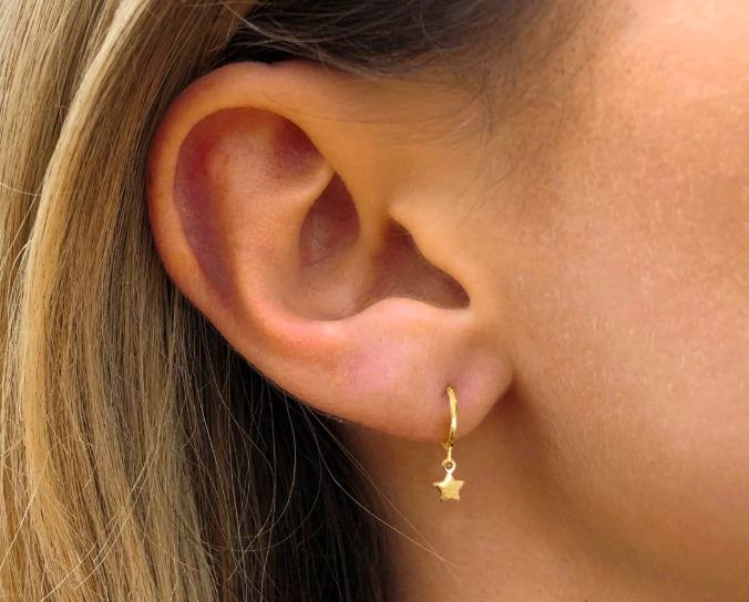 small gold hoop earrings