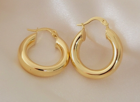 real gold hoops