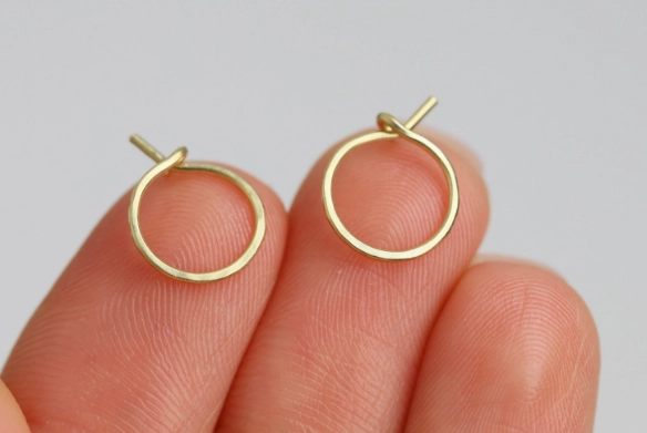 how to buy real gold hoops