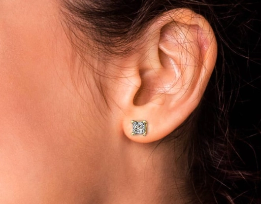 diamond studs too big