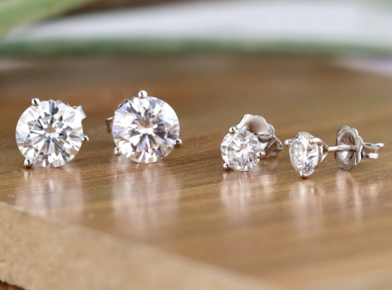 diamond studs too big