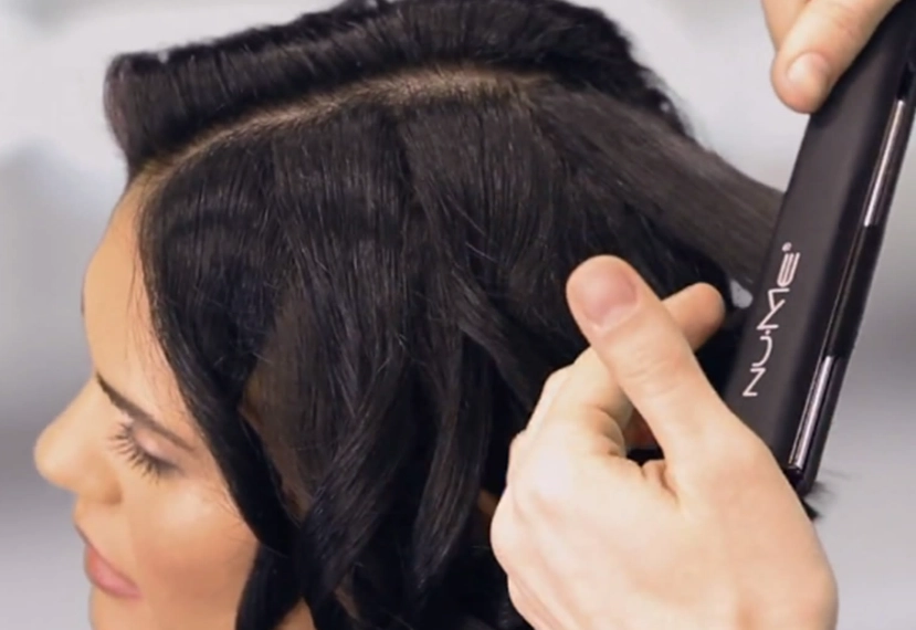 straightener curl tutorial