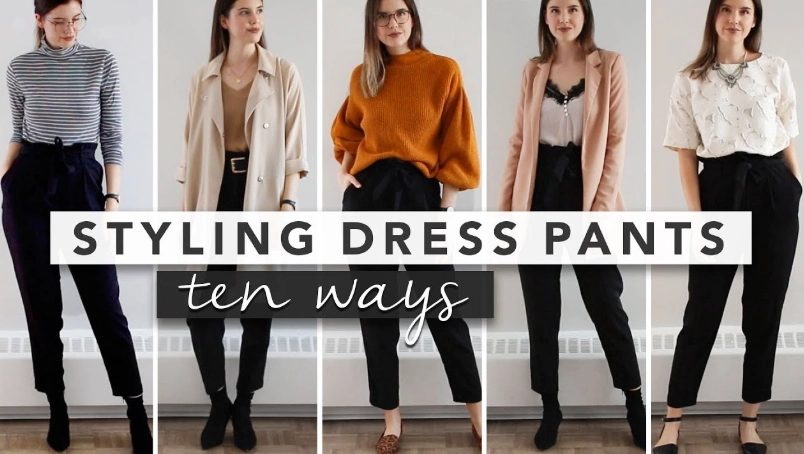 black dress pants women outfit