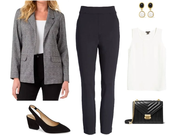 black dress pants outfit ideas