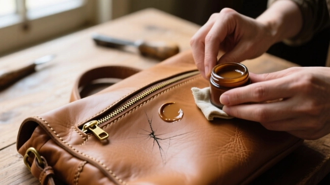 how to revive dry leather bag