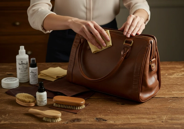 how to revive dry leather bag