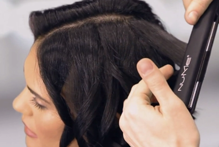 flat iron curls tutorial