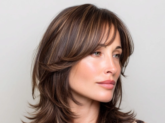 medium length curtain bangs