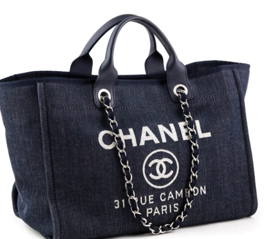 Chanel denim flap bag