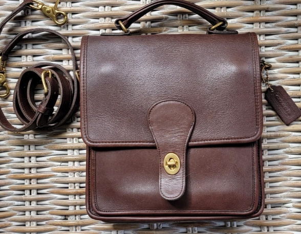 clean leather bag interior