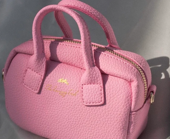 pink color purse