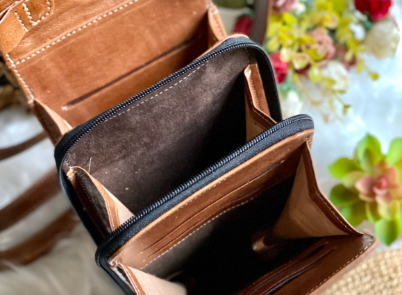 leather crossbody purse