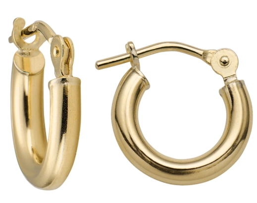 14k gold hoop earrings