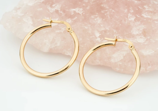 14k gold hoop earrings