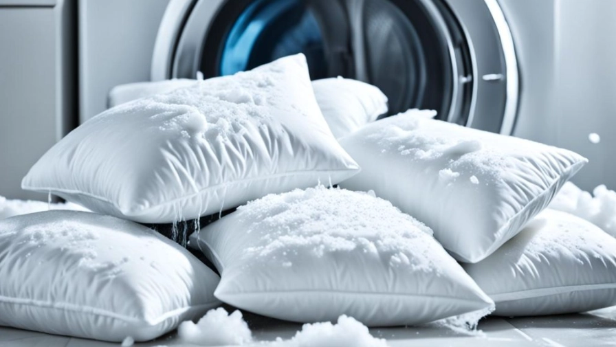 wash feather pillows at home