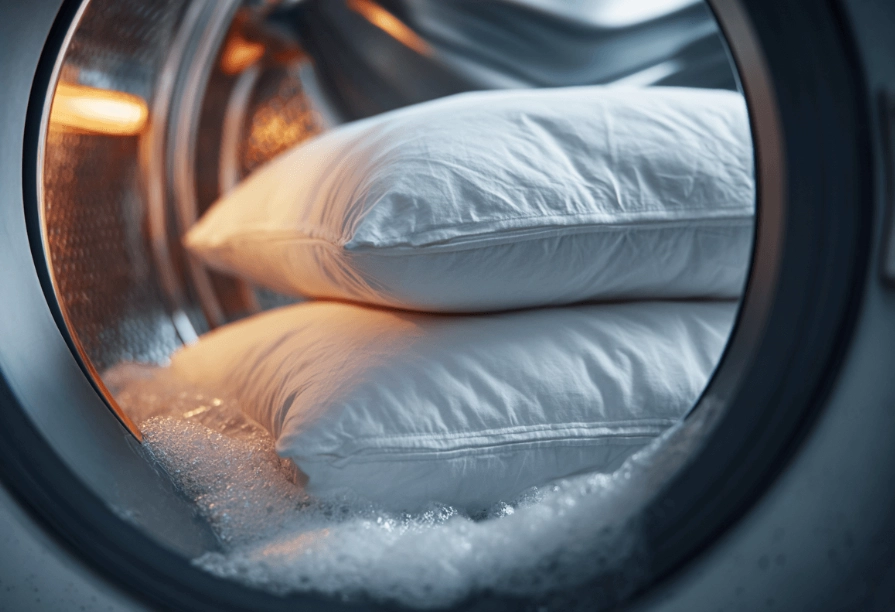 washing pillows in machine
