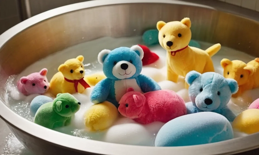 cleaning stuffed animals