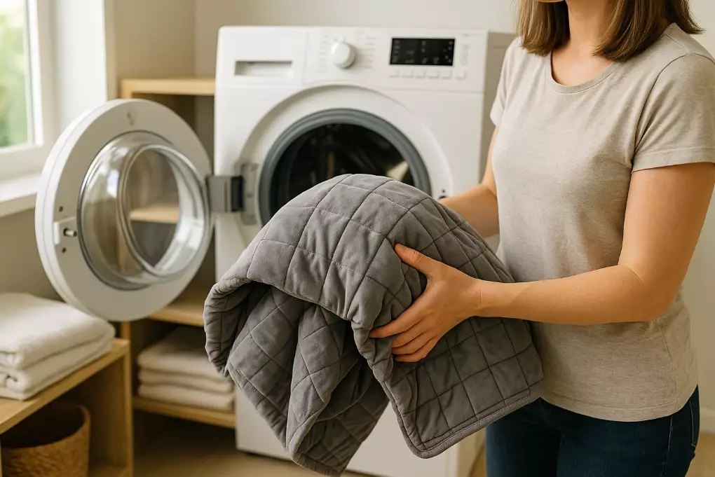 how to wash weighted blanket
