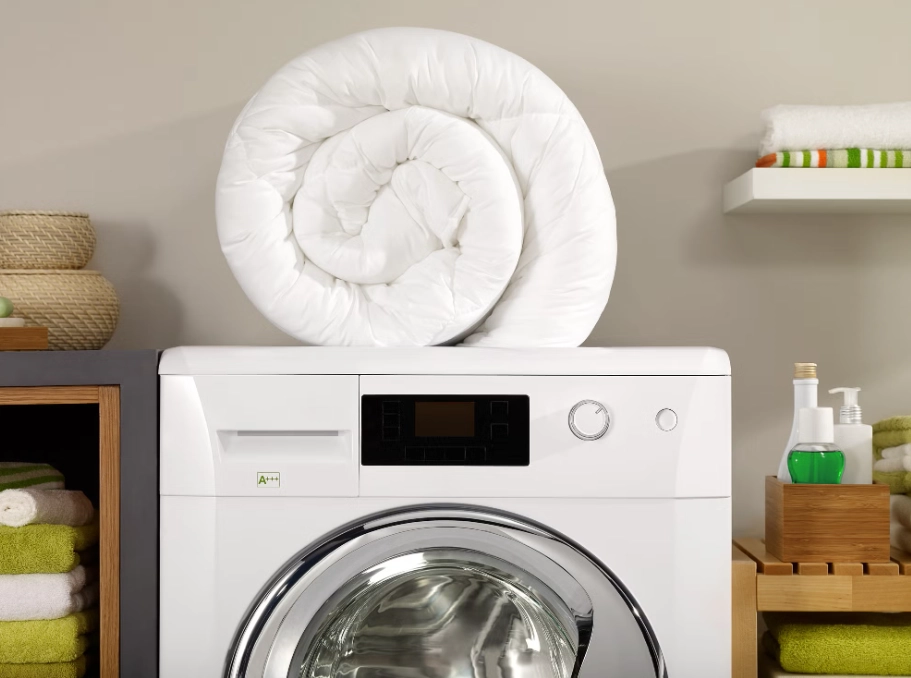 washing a comforter