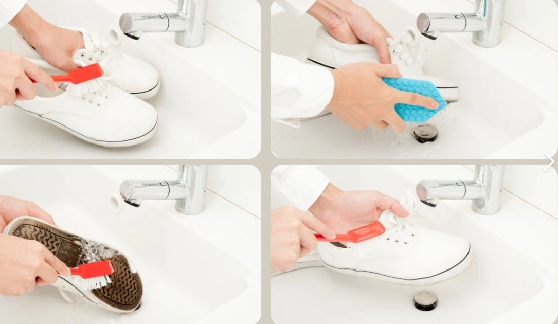 clean tennis shoes in washer