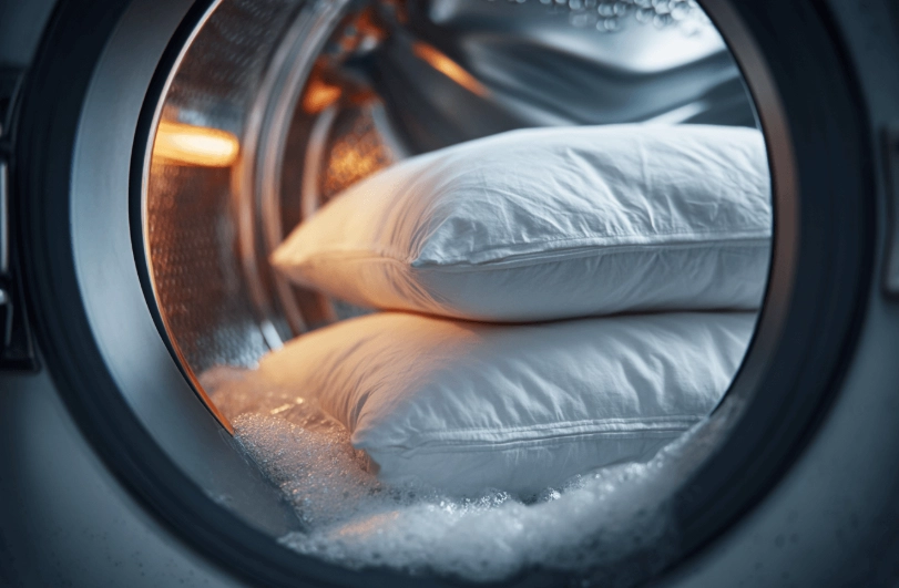 washing pillows at home