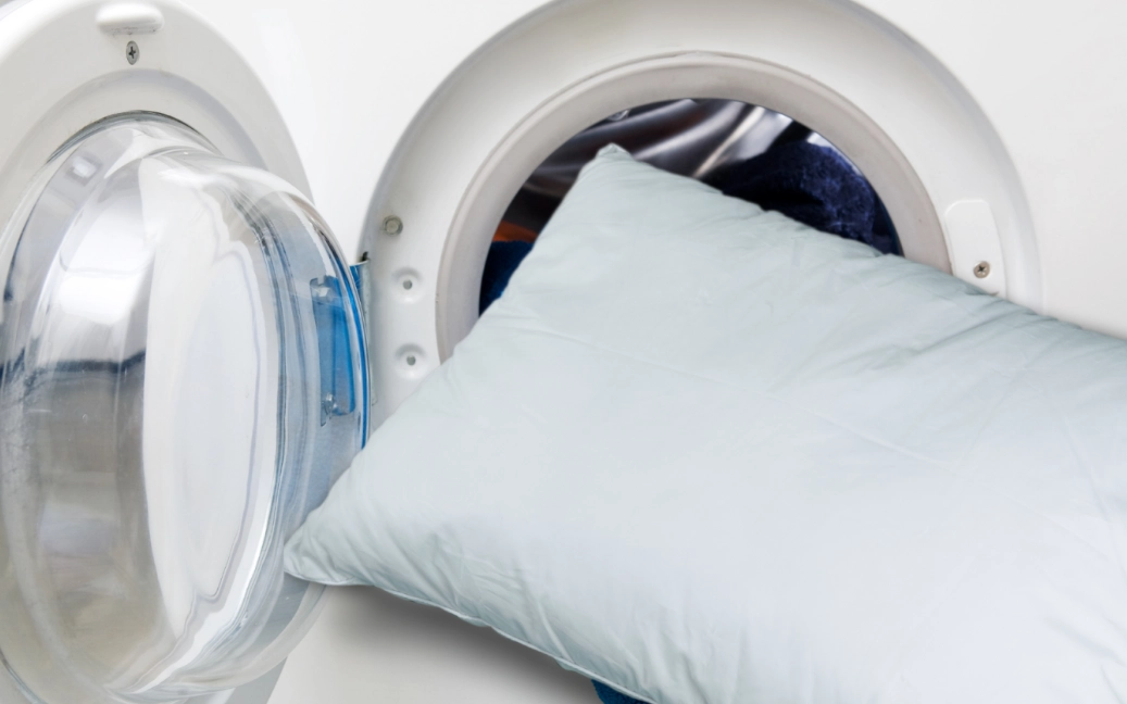 how to clean pillows
