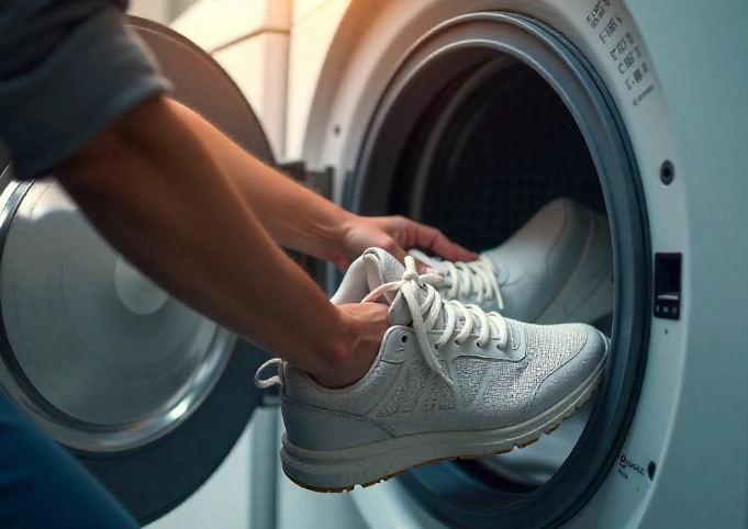 washing sneakers in washing machine washing sneakers in washing machine