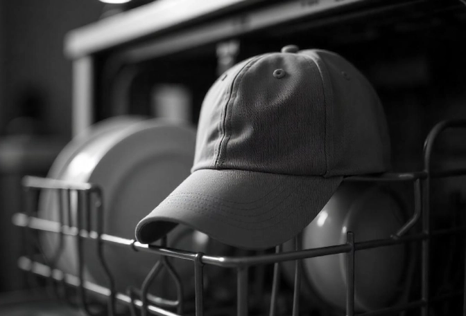 washing baseball caps