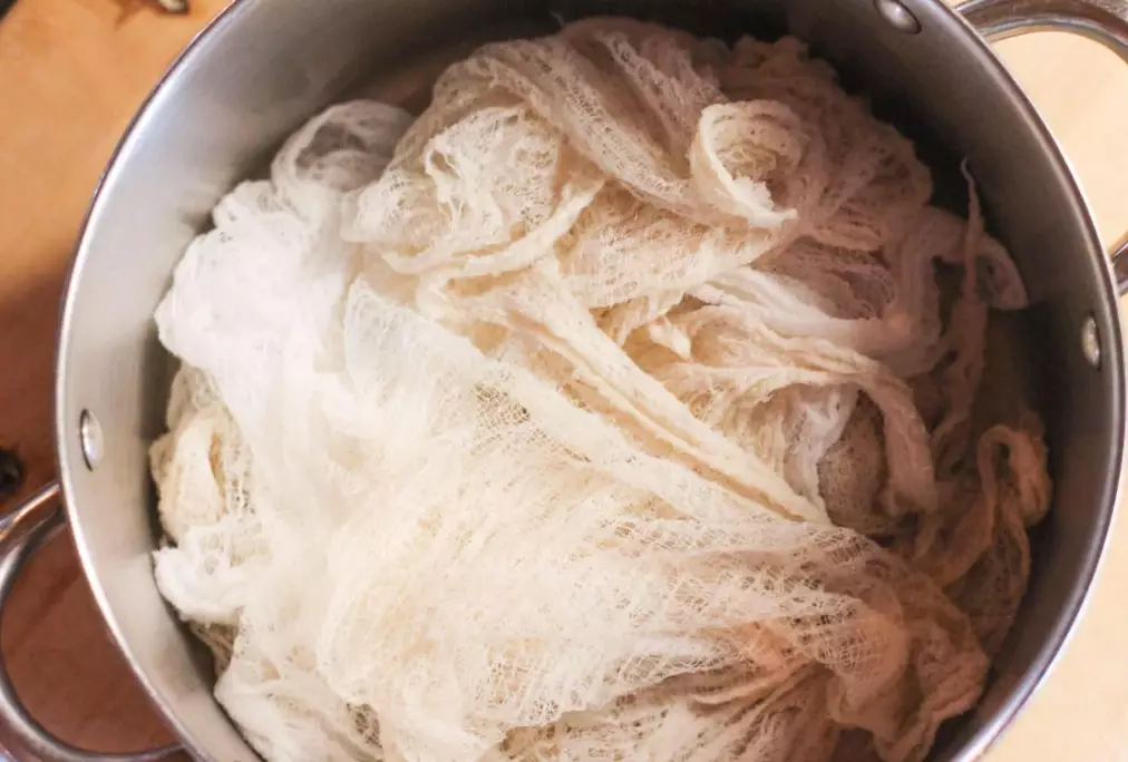 cleaning cheesecloth