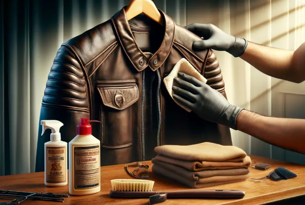 wash leather jacket at home