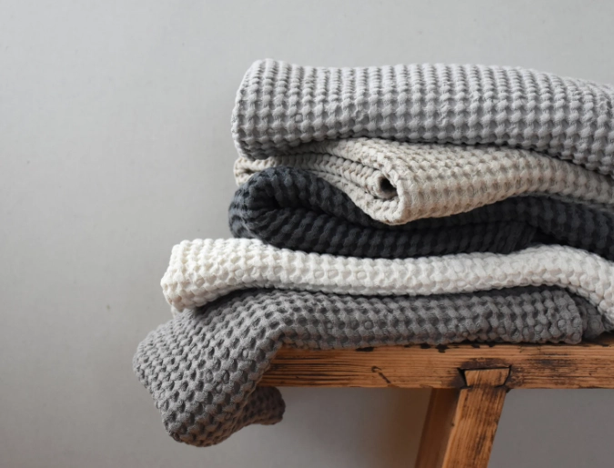 linen waffle weave fabric