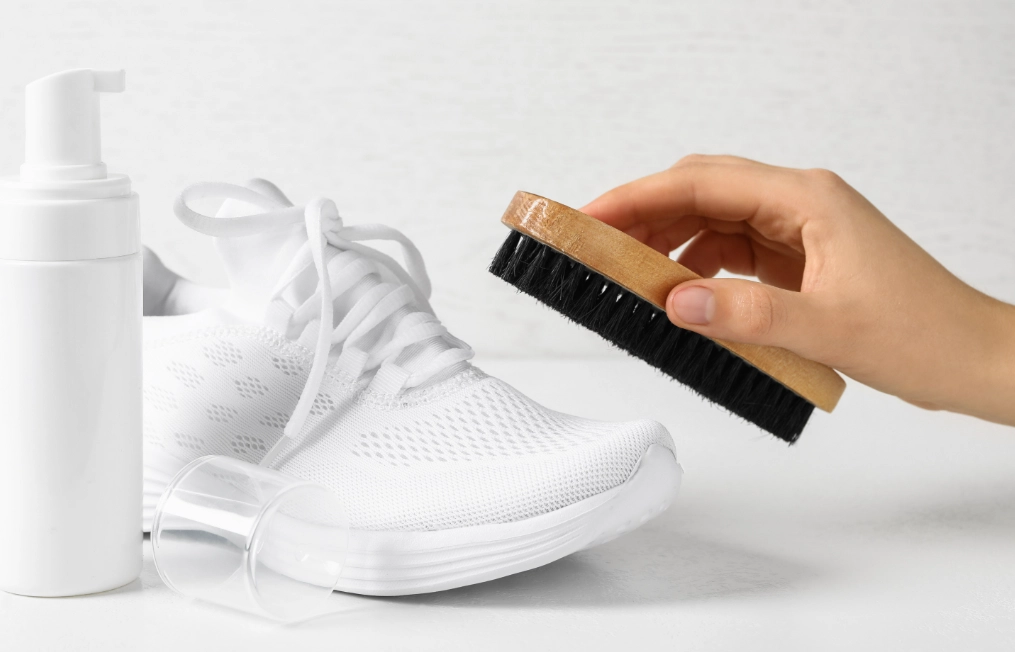 white shoe cleaning