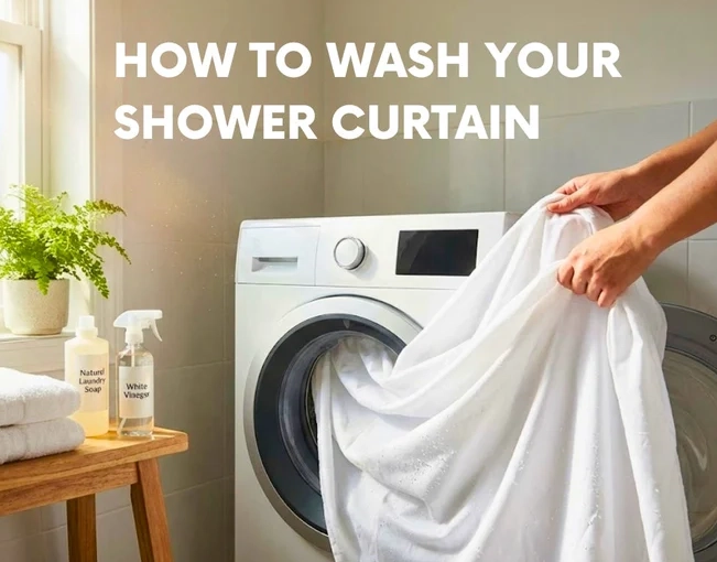 clean shower curtain liner