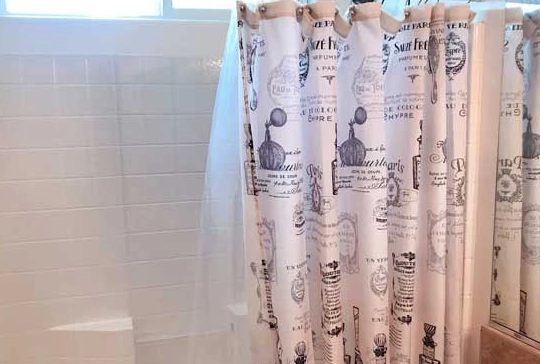 clean shower curtain liner