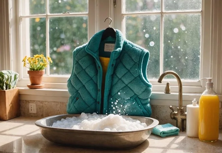how to clean down vest